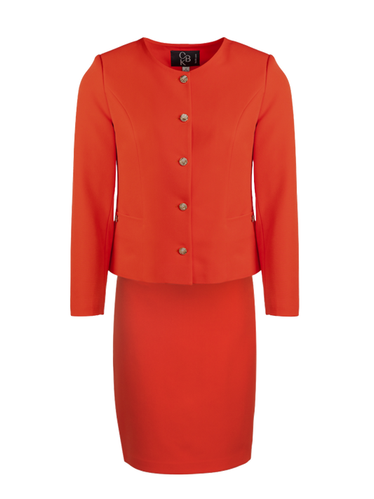 CBK Suits Nouveau Classic Suit Mandarin Red