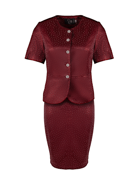 CBK Suits Bibi Suit Red with Rhinestone