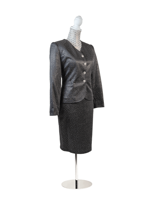CBK Suits Icy Suit Grey with Rhinestone