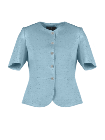 CBK Suits Bibi Blazer Light Blue with Rhinestone