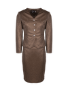 CBK Suits Icy Suit Light Brown with Rhinestone